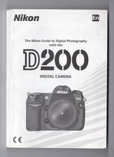 Nikon D200 DSLR Camera Instruction Manual / User Guide In English