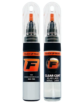 Peinture de Retouche pour HONDA MOTO NH-196 ROSS WHITE Stylo Laque - Photo 1/4