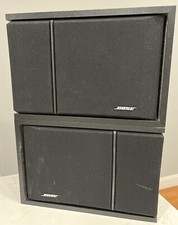 Pair of Black Bose 201 Series III Direct Reflecting Stereo Bookshelf Speakers