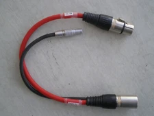 Time Code Input Output Cable Lemo 5 Pin to XLR3F/M