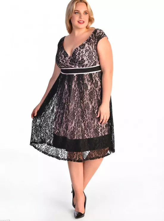 Sexy black party dress plus cheap size