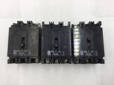 Lot of 3 Flawed Westinghouse 70/100/150 Amp Type EHB/FB Main Circuit Breakers