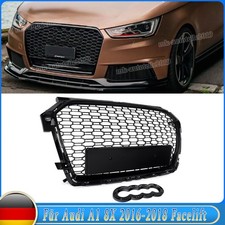 Kühlergrill Glanz Schwarz Wabengrill Front Grill passend für Audi A1 8X 2015-18