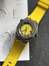 Mint Audemars Piguet Royal Oak Offshore Diver Funky Colors Yellow 15710ST 3