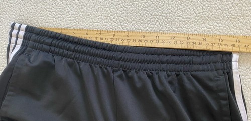 adidas prime green Workout Shorts Mens Large 3 Stripe Black Front Pockets - Picture 9 of 10