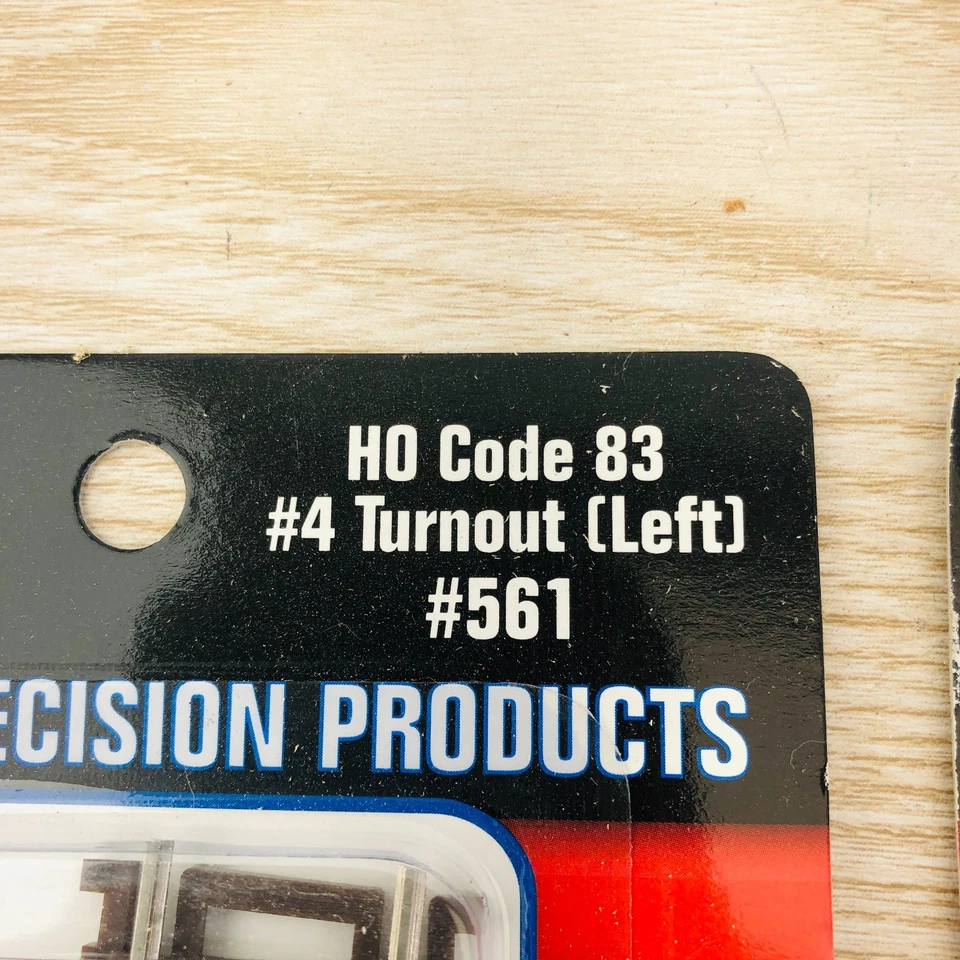 (3) Atlas #561 Ho Scale Code 83 Nickel Silver #4 Left Hand Turnout Switch Track - Image 4 of 4