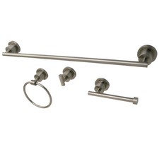 Kingston Brass BAK8211478 Concord 4 Piece Bathroom Package - Nickel
