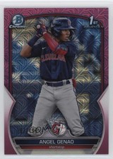 2023 Bowman Chrome Prospects Mega Box Pink Mojo Refractor /199 Angel Genao 1k9t