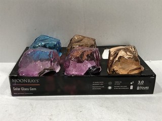 Fusion Products 140228 Solar Glass Gem Light Case Pack of 5