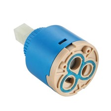 35mm Ceramic Faucet Cartridge Replacement, Compatible with Kraus, Moen, Kohle...