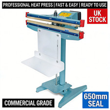 650mm Foot Pedal Impulse Sealer Commercial Plastic Bag Heat Sealing Machine UK
