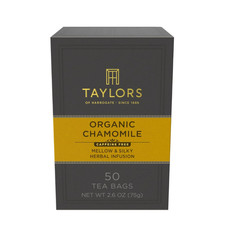 Organic Chamomile, Herbal Tea, Pillow Bags, 50 Count Pack of 1 , Mellow, Silky