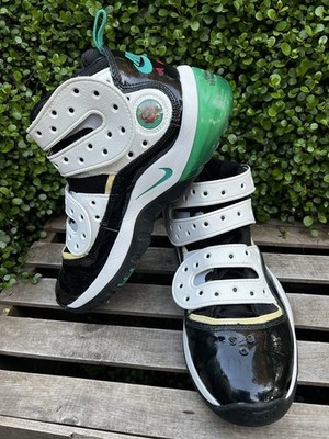 VTG Nike Air Zoom Sharkley Remix Barkley 09 Black Pine Green Mens 8.5 318397-007