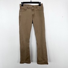 Wrangler Boys Straight Fit Flex Pants Sz 14 XL Khaki Tan 27x28 School Uniform