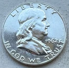 1962 Proof Franklin Half Dollar 90% Silver-INV#9114