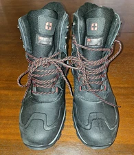 Swiss Tech Men's Shell Snow Boots 3M Thinsulate 200g Size 13 Black Waterproof