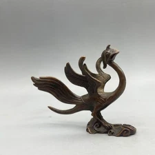 Japanese Paperweight Copperwork Four Divine Beasts Suzaku Ruiju Ornaments Crafts