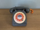 Wild & Wolf 746 beton szary i pomarańczowy obrotowy telefon retro z lat 60.