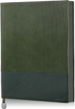Lined Journal Notebook for Work College Ruled Note Book 5.8"X8.3"A5 PU Leather D