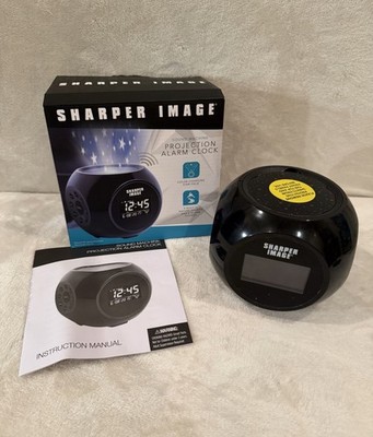 NEW Sharper Image Alarm Clock Color Changing Star Projection 4 Nature Sounds
