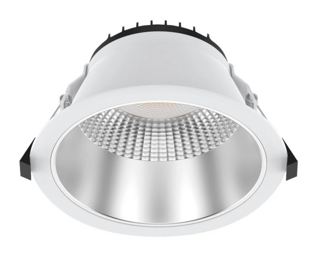 Downlight White Recess Plus II 25w LED 190mm Non Dimmable IP54 3000K 4000K