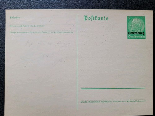 Luxemburgo #NB1-9 Usado, 1941 Alemán Occ Set + 2 Postales, Valor Scott $13,80+ - Imagen 4 de 7