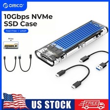 ORICO 10Gbps M.2 NVME SSD Case Hard Drive Enclosure UASP Type C 3.1 GEN 2 M Key