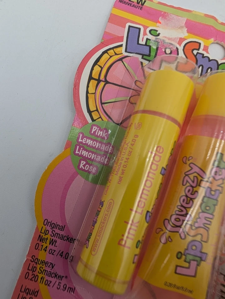 Bonne Bell Lip Smacker Pink Lemonade 3 Pack Sealed Made in USA Vintage - Image 3 of 4