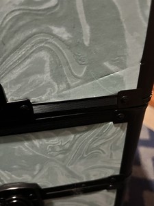 Light Green Marble Rolling Makeup Trolley Case, Handle, Locks, Wheels, Black Tr…