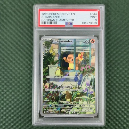 PSA 9 Charmander 044 Obsidian Flames Scarlet IR Rare Promo Nintendo Pokemon Card