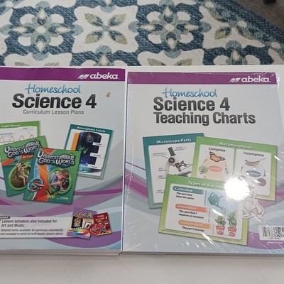 Abeka Homeschool Science 4 2021 Lesson Plans + Teaching Charts Spiral
