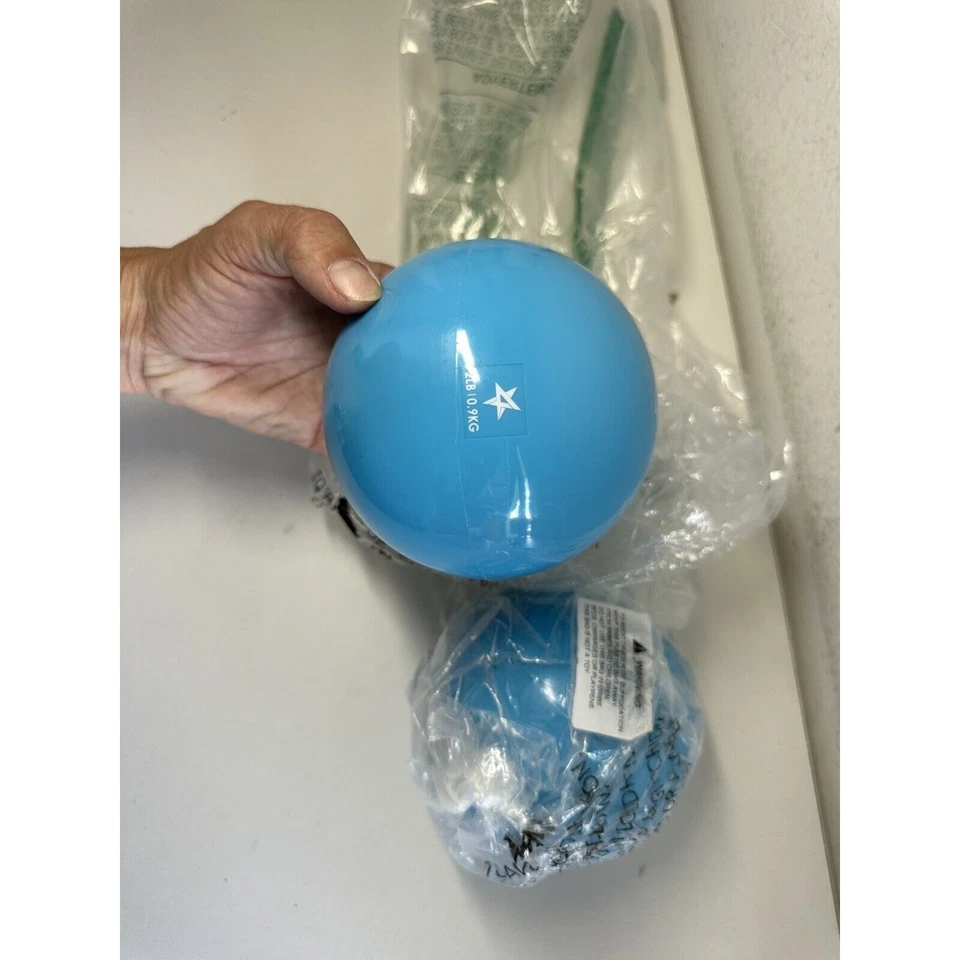 2 Estanques X 2 Bolas de Ejercicio Tonificadoras Pesadas para Pilates, Yoga, Entrenamiento de Fuerza Foto 2 de 3