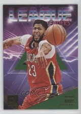 2018-19 Panini Donruss League Leaders Green Flood Anthony Davis #5 4l3