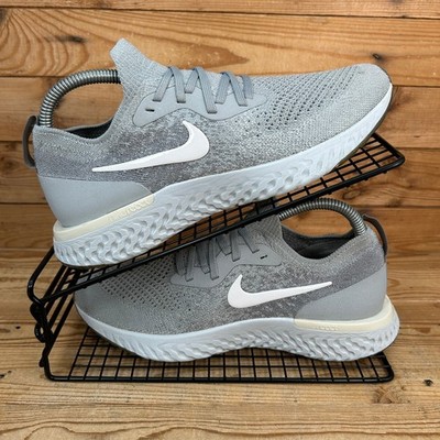 Nike Turnschuhe Damengröße UK 6 Epic React Flyknit wolfsgrau Laufen Fitnessschuhe GS