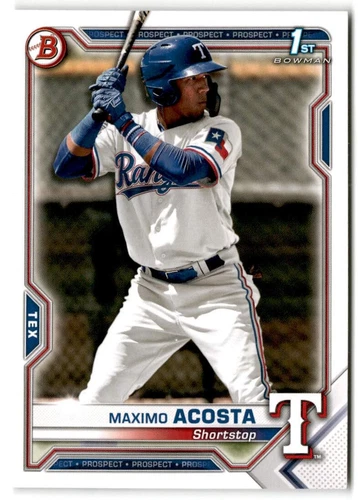 2021 Bowman #BP-7 Maximo Acosta 1st Bowman