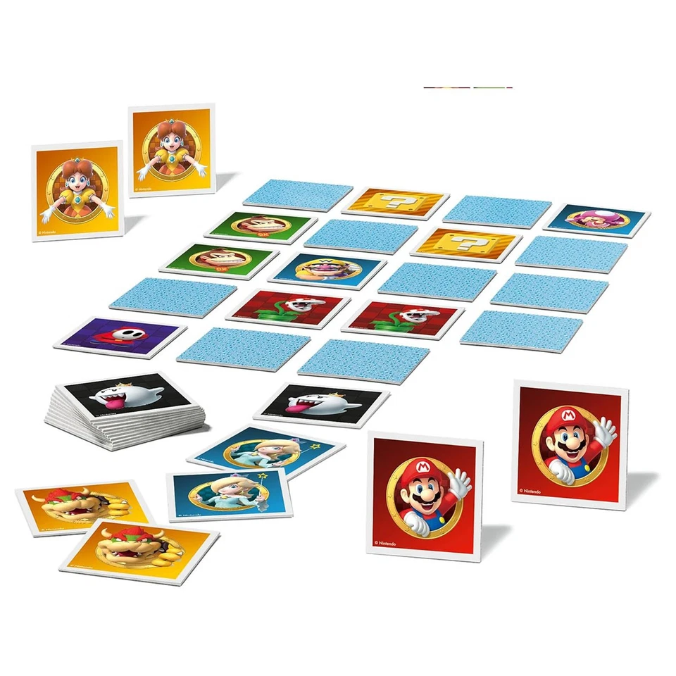 Ravensburger Super Mario Mini Memory Game Matching Picture Snap Pairs Game New - Image 2 of 3