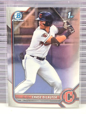 CHASE DeLAUTER~ 2022 Bowman Draft Chrome #BDC-49 ~ Guardians 1st Prospect RC