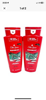 (2 Pack) Old Spice - DRAGONBLAST - BODY WASH - 16 oz. - PRIORITY  MAIL