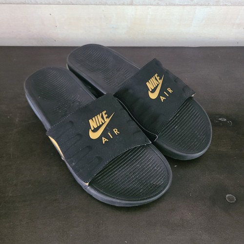 NIKE AIR MAX Camden Slide Sandal Black And Gold- US Size 10