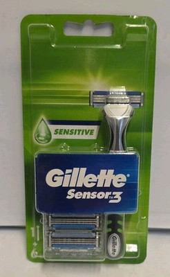 Gillette Sensor 3 / Excel Rasierer Griff + 6 Klingen VERSANDVERFOLGUNG