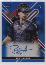 2022 Topps Finest Blue Refractor 4/150 Riley Adams #FA-RAD Auto 0ud4