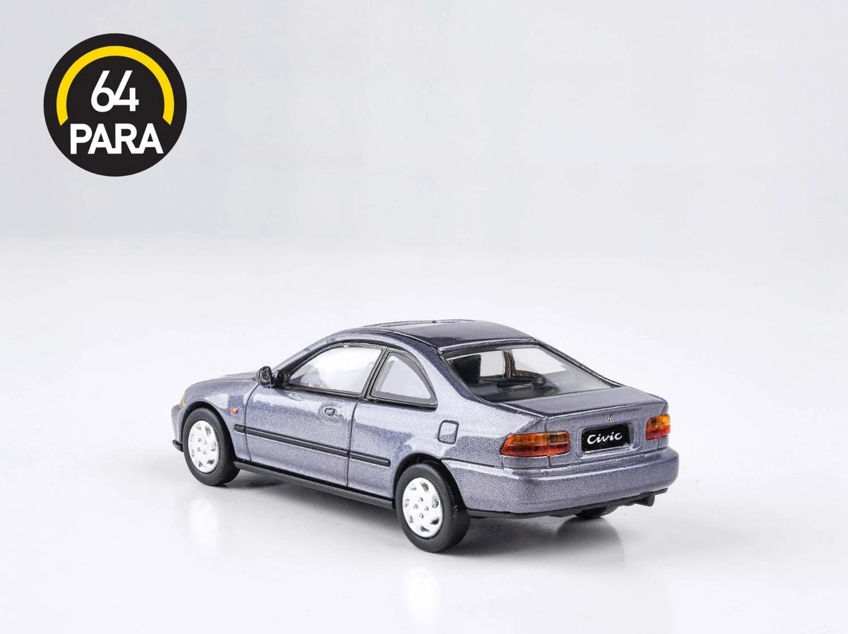 1/64 Honda Civic Coupe EJ1 Horizon Gray 1995 Die-Cast Model by