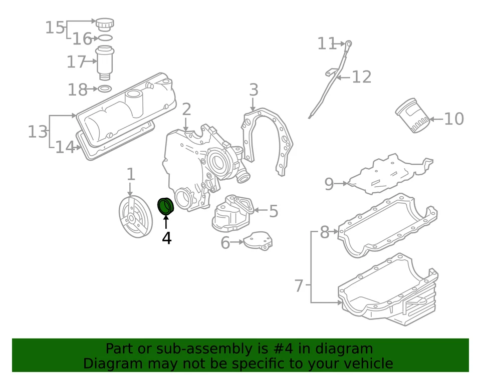 Sello de aceite trasero original del cigüeñal GM 12592195 Foto 3 de 3