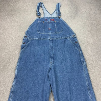 Dickies Latzhose Erwachsene 38x32 blau Overall Denim Latz Workwear Carpenter Herren