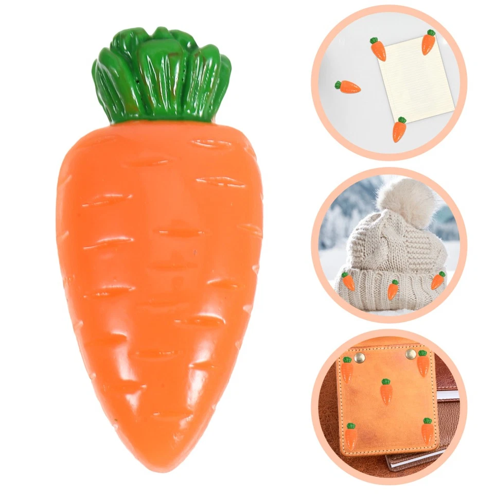 20 Pcs Carrot Carrots Crafts Easter Embellishments for Resin Flatback Charms - Image 2 of 4