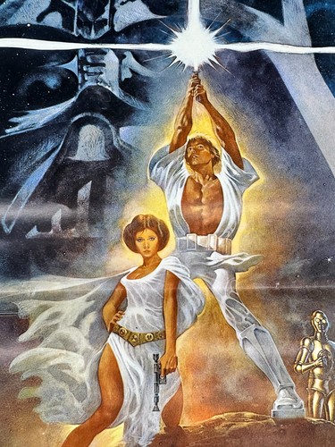 Star Wars 1977 Original Italian Locandina Movie Film Poster 13 x 27.5 in - 第 4/6 張圖片
