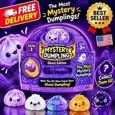 Halloween Ghost Dumpling Squishy Fidget Toy Slow Rising Mystery Blind Box Gift