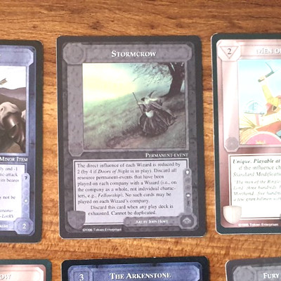 MIDDLE EARTH 1996 TOLKIEN CCG PROMO STORMCROW WIZARD CARD | eBay