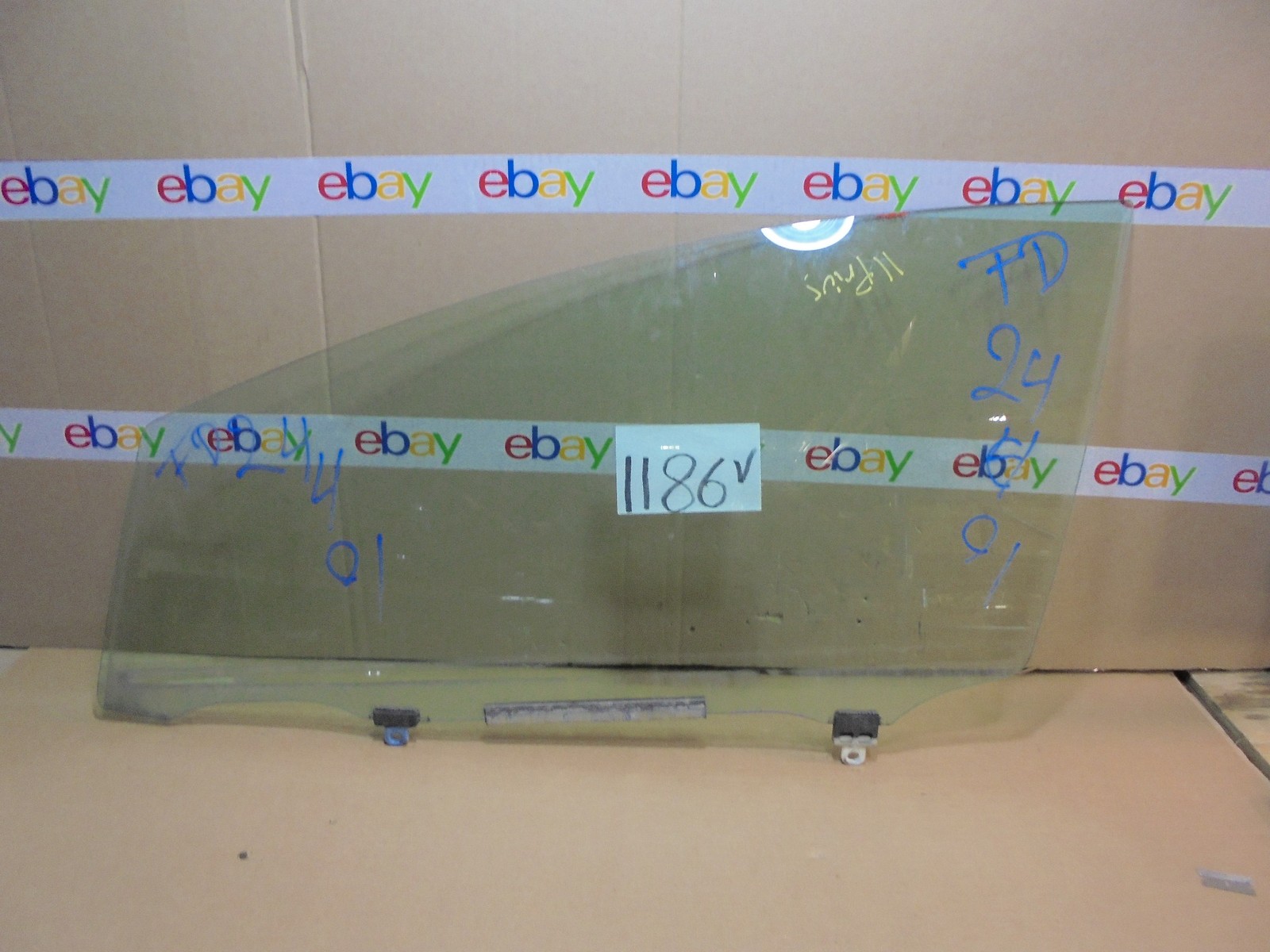 10 11 12 13 14 15 Toyota Pruis FRONT DRIVER Side Used Door Glass Window #1186-V