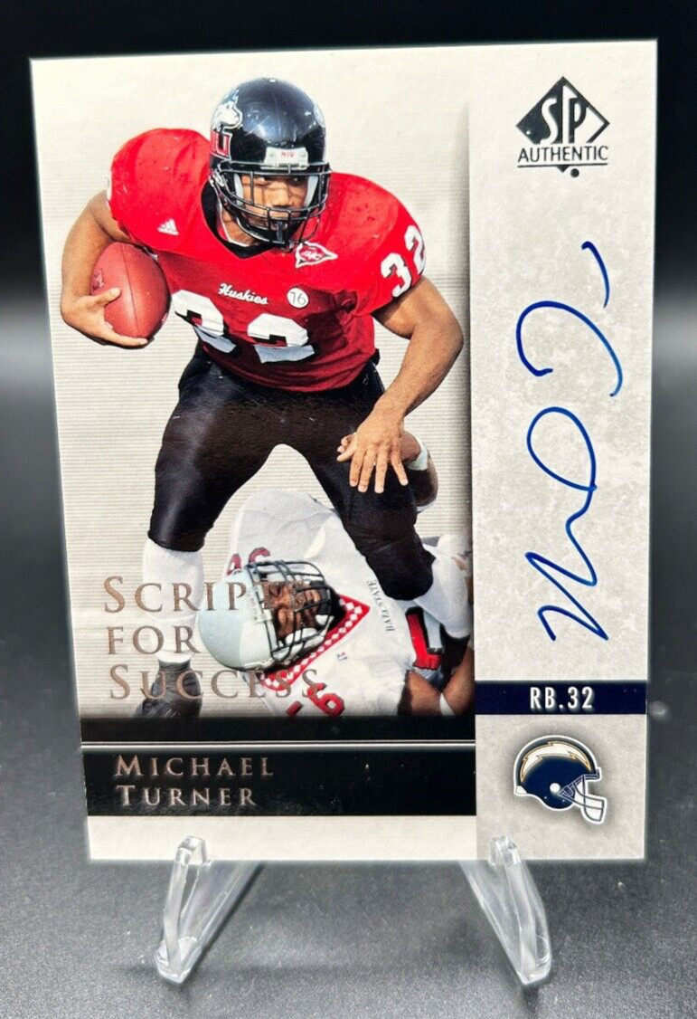 2004 SP Authentic Scripts for Success Michael Turner RC Auto SS-MT